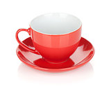 Red coffee cup