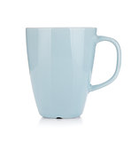 Light blue coffee cup