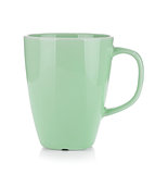 Light green coffee cup