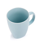 Light blue coffee cup