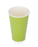 Green paper coffee cup