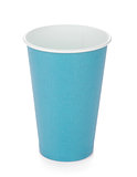 Blue paper coffee cup