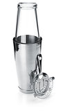 Boston cocktail shaker with strainer