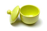 Green china soup dishware