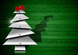 Metallic and Stylized Christmas Tree