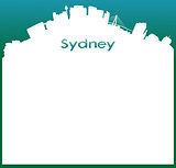 Sydney skyline background