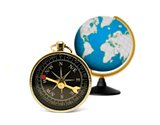 Compass and globe