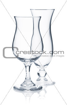 Tropical cocktail glasses