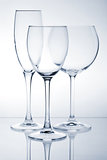 Glass series - White, Red and Champagne wine