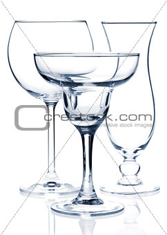Glass series - Red Wine, Margarita, Hurricane