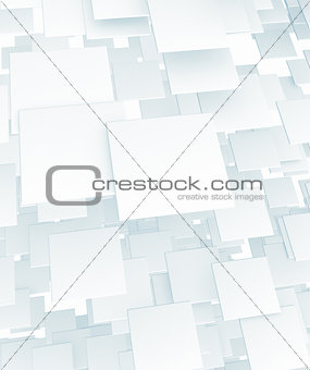 3d white cube background