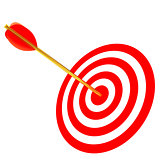Arrow in a target
