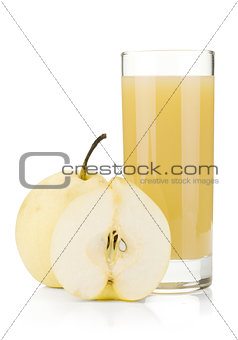 Pear juice and white pears