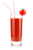 Tomato juice in a glass