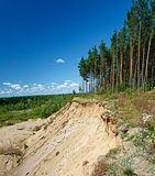 landscape with sandy quarry