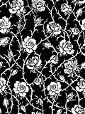 Black roses. Seamless pattern