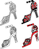 Shoes set vector illustration