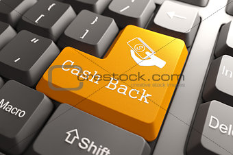 Keyboard with Cash Back Button.