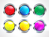 abstract glossy matelik buttons