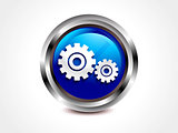 abstract glossy settings icon
