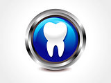 abstract glossy teeth icon