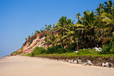 Varkala Beach, with views of the coast to the cliff