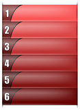 Six Options Vertical Red Template