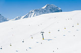 Ski Slope aerial view