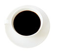 coffee cup isolated white background 
