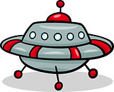 ufo flying saucer cartoon illustration