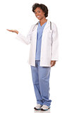 medical doctor holding an object