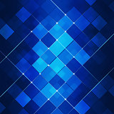 Blue Abstract Square Dot Tech Background