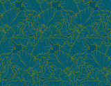 Seamless pattern with tulips