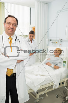 Doctor folding his arms