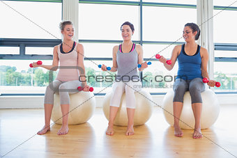 Three  women at the gym