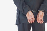 Businessman in handcuffs