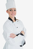 Portrait of female chef