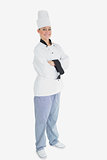 Female chef with arms crossed