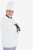 Smiling chef with arms crossed