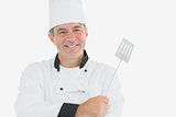 Male chef with spatula