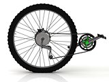 Rear wheel of a sports bike 