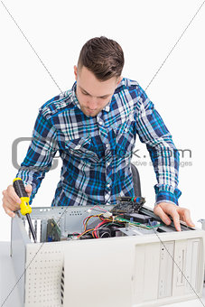 Young it professional repairing cpu