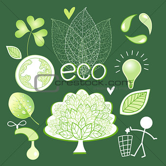 Vector graphics and icons ecology
