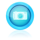 Blue vector photo button