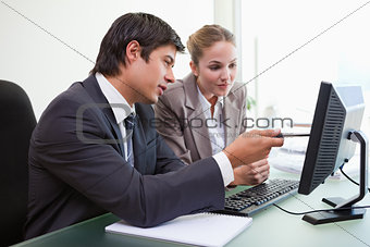 Executives in business meeting