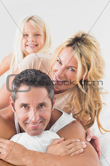 Family posing together