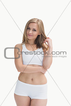 Portrait of young woman in sportswear