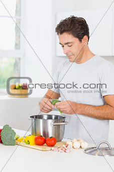 Man making dinner