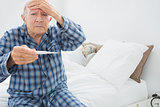 Old man with fever