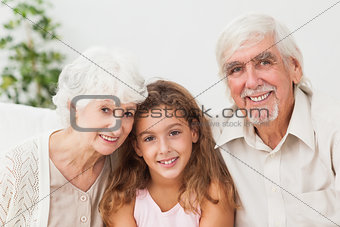 Grandparents with grandaughter